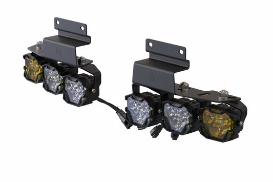 Morimoto 4Banger Fog Brackets: Type Raptor Triple (10-14 / Set)