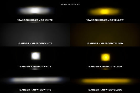 1Banger LED Pods: HXB Combo Beam