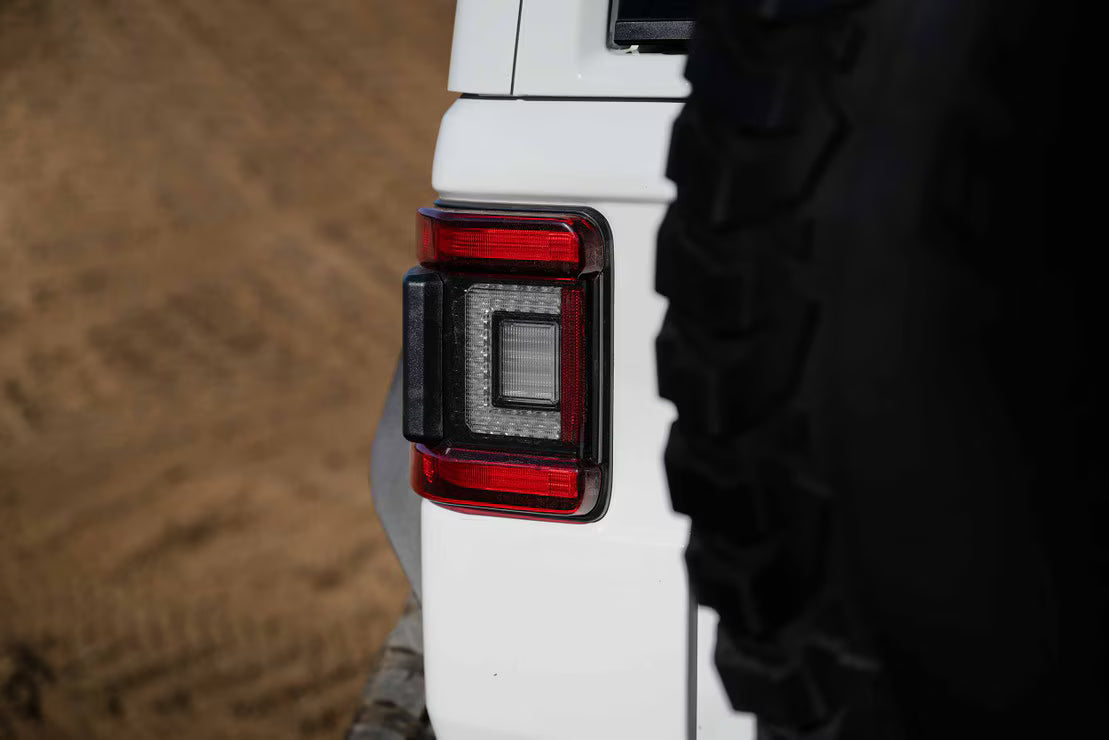 18-26 Jeep Wrangler JL XB LED Low Profile Tail Lights (Red)