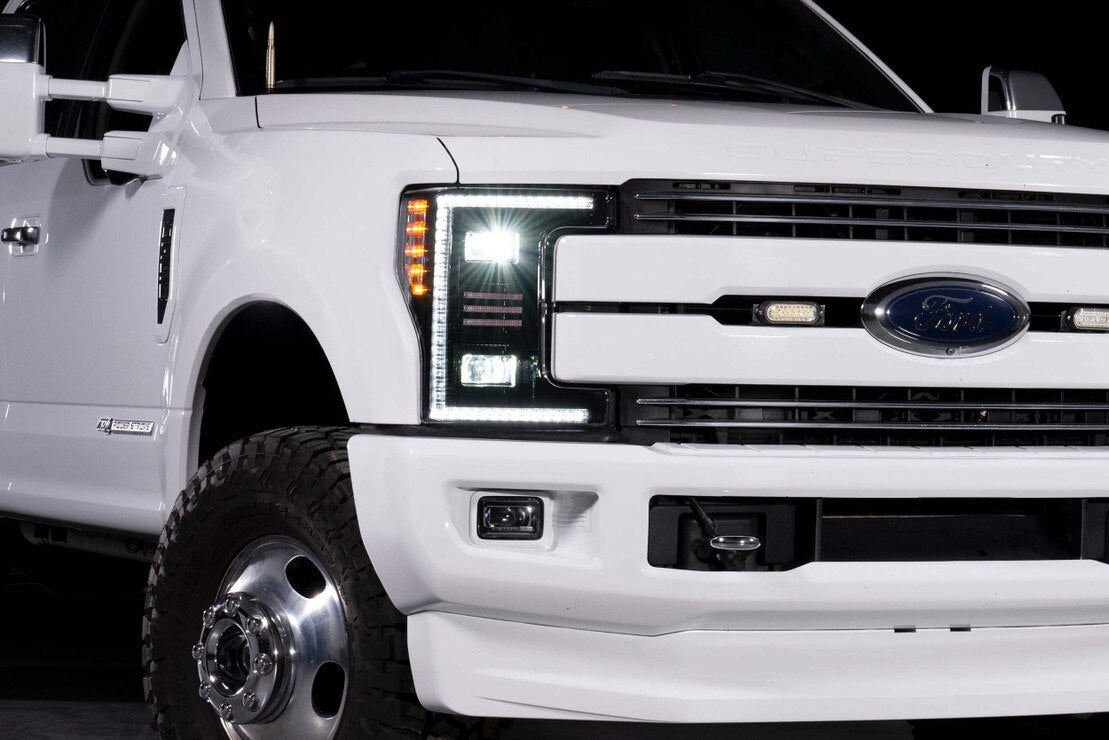 17-19 Ford Super Duty XB Hybrid LED Headlights