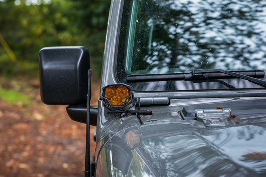 Morimoto 4Banger Ditch Light Kit: Gladiator JT (HXB Yellow SAE Wide Beam)