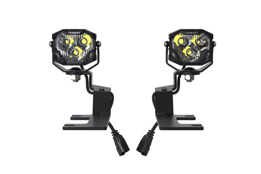 Morimoto 4Banger Ditch Light Kit: 14-18 Silverado 1500 (NCS White Spot Beam)