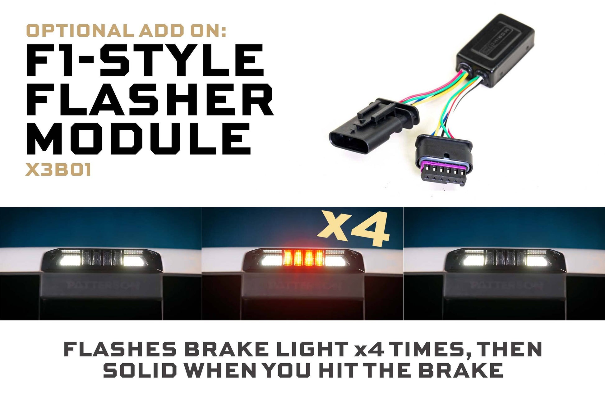 X3B LED Third Brake Light: 14-18 Silverado/Sierra