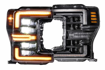 17-19 Ford Super Duty XB LED Headlights ( AMBER DRL )