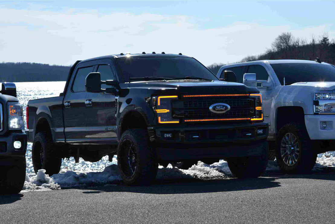 17-19 Ford Super Duty XB LED Headlights ( AMBER DRL )