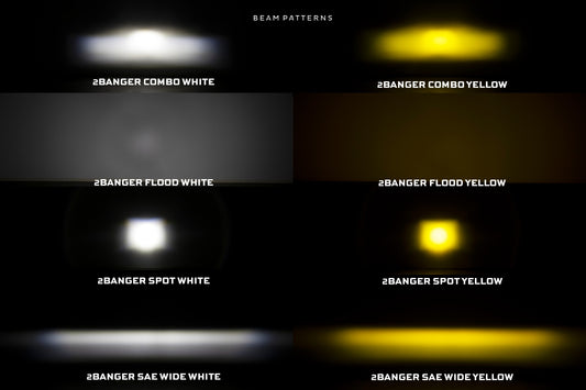 Morimoto 2Banger HXB LED Pods (Combo / White / Set)