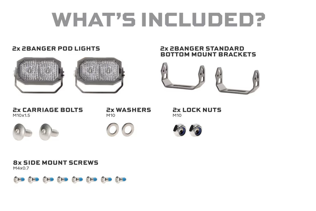 2Banger LED Pods: NCS Combo Beam