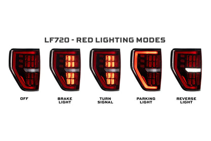 09-14 Ford F-150 XB LED Tail Lights (Red)