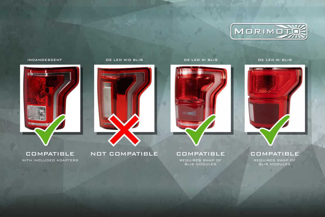 15-20 Ford F-150 XB LED Tail Lights (Red)