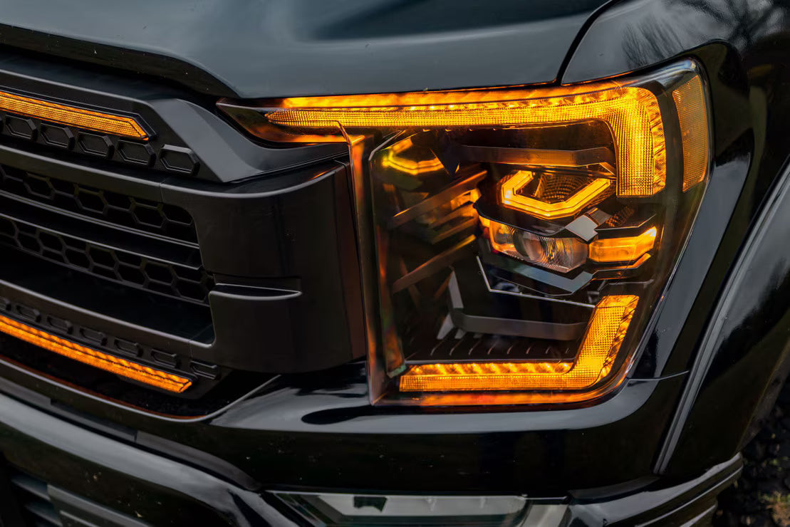 21-23 Ford F-150 XB LED Headlights ( AMBER DRL )