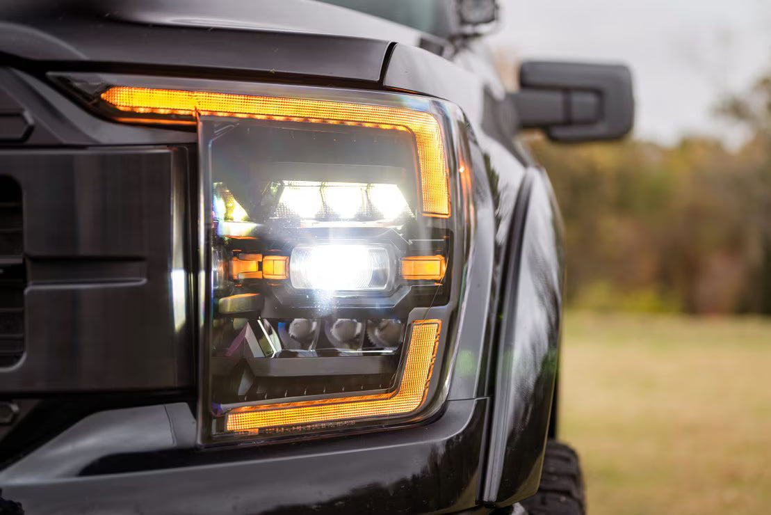 21-23 Ford F-150 XB LED Headlights ( AMBER DRL )