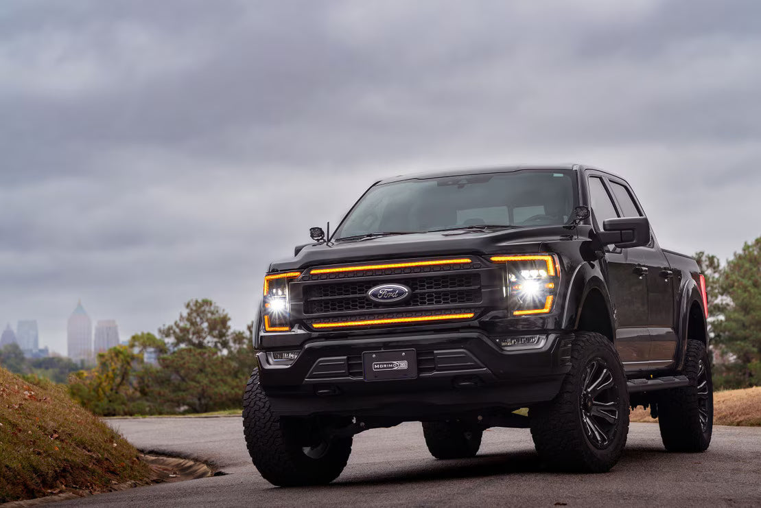 21-23 Ford F-150 XB LED Headlights ( AMBER DRL )