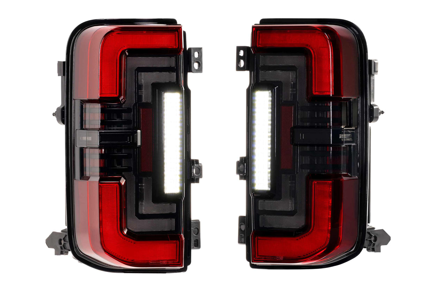 XB LED Tail Lights: Ford Bronco (21+ / Red Lens / Set)