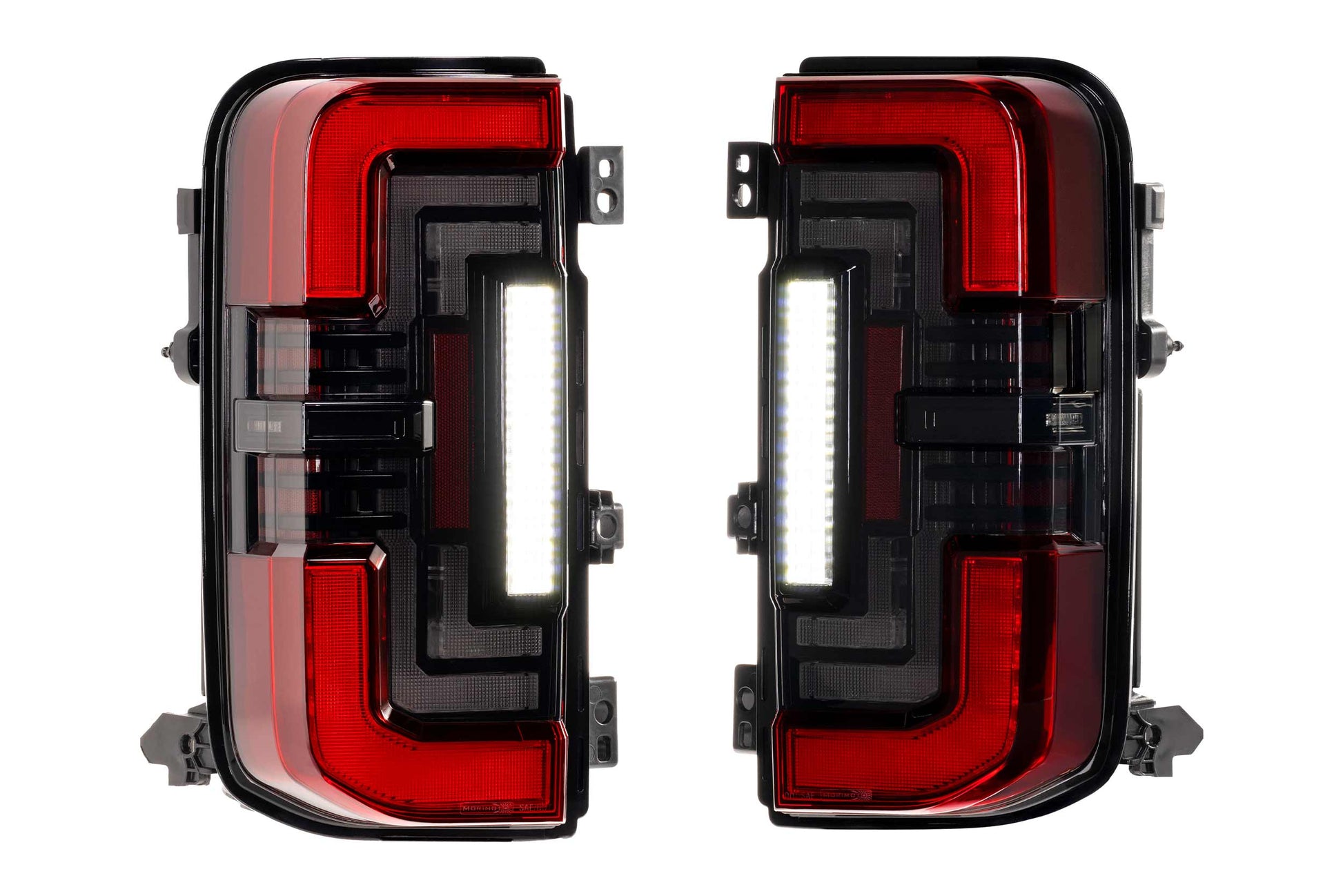 XB LED Tail Lights: Ford Bronco (21+ / Red Lens / Set)
