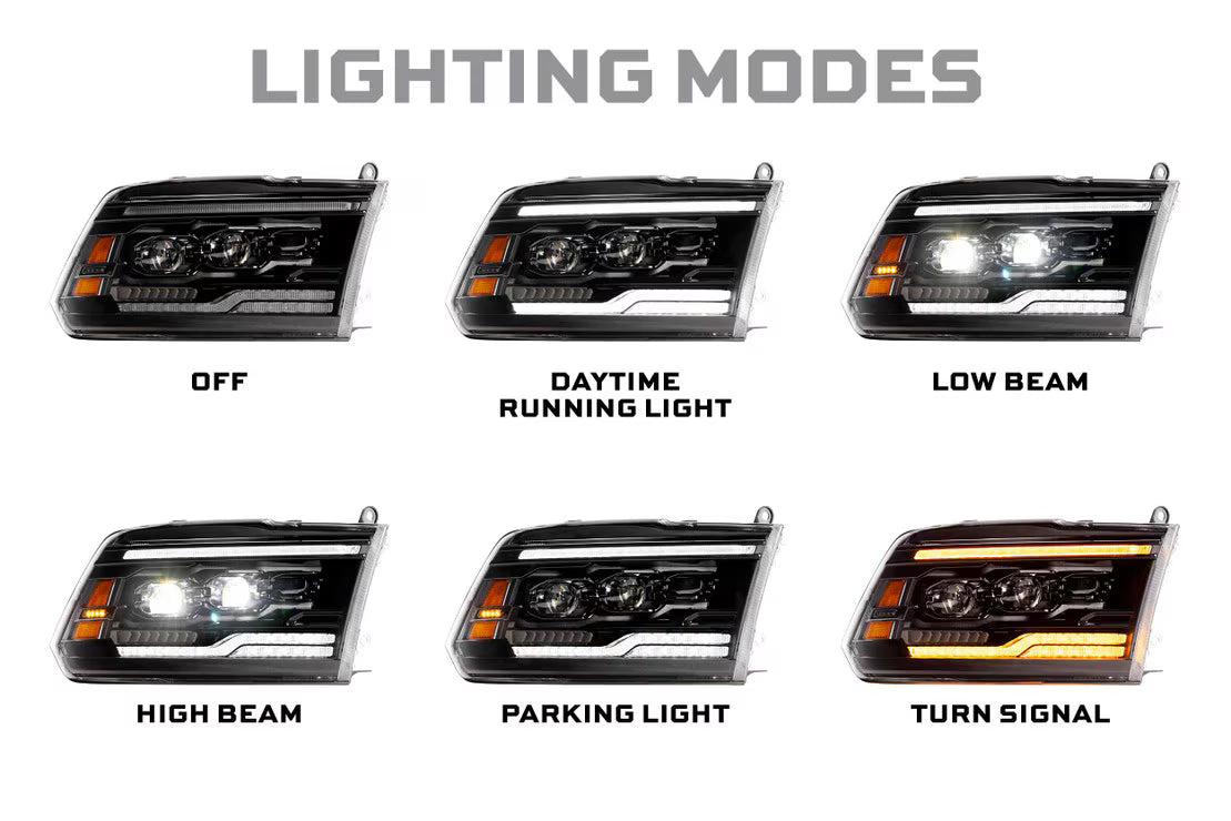 09-18 Dodge Ram HD XB Evo Hybrid LED Headlights