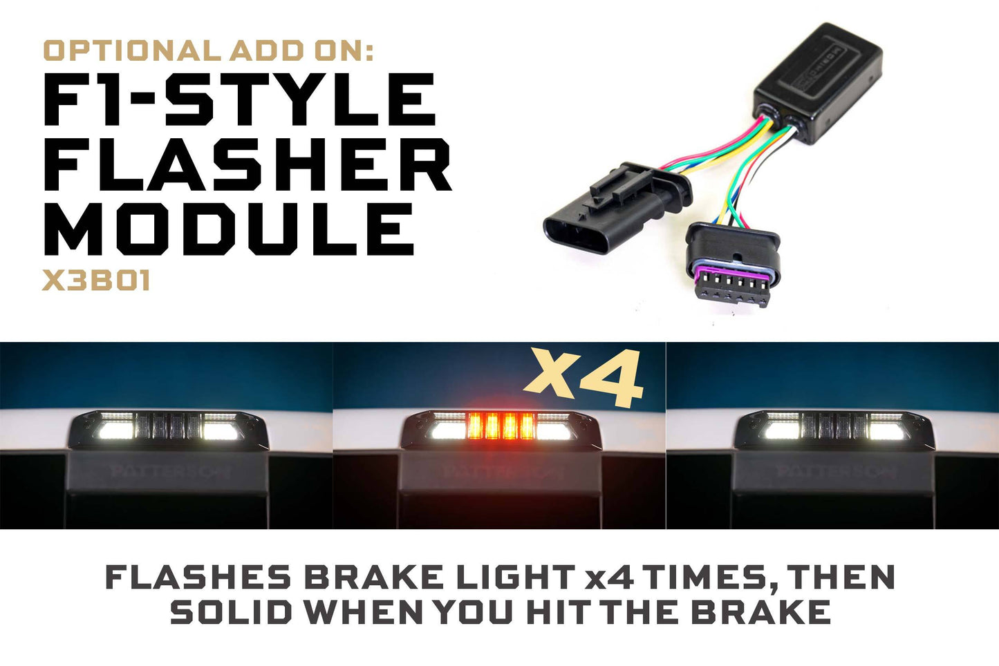 X3B LED Third Brake Light: 05-15 Toyota Tacoma