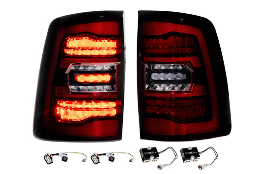 XB LED Tail Lights: Ram HD (19-24 / Red Lens / Set)