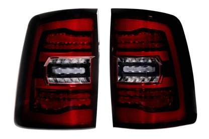 XB LED Tail Lights: Ram HD (19-24 / Red Lens / Set)