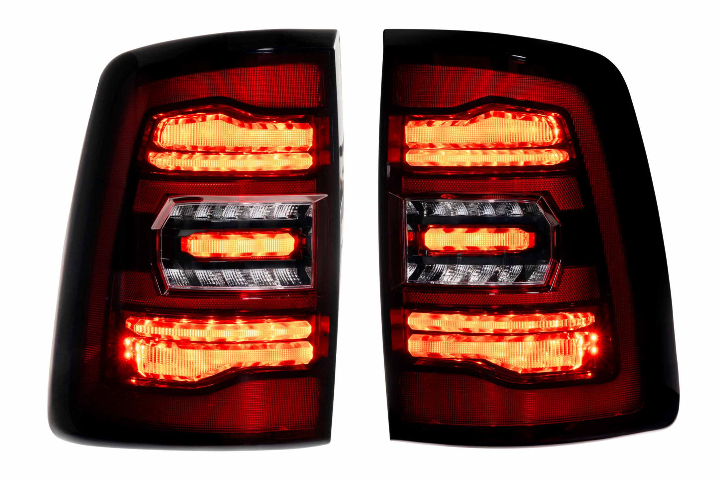 XB LED Tail Lights: Ram HD (19-24 / Red Lens / Set)