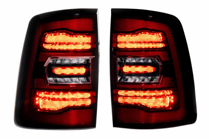 XB LED Tail Lights: Ram HD (19-24 / Red Lens / Set)