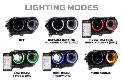 15-23 Dodge Challenger XRGB LED Headlights