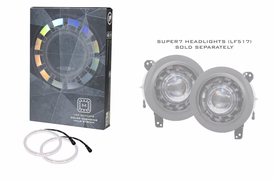 Super7 RGBW Halo System: Jeep JL/JT
