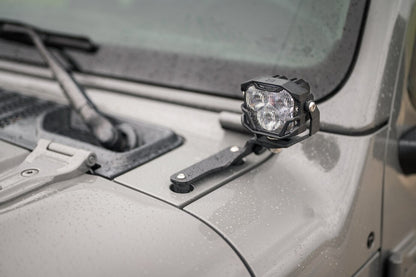 18-26 Jeep Wrangler JL Ditch Light Brackets