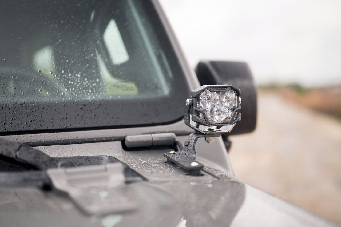 18-26 Jeep Wrangler JL Ditch Light Brackets