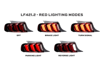 13-14 Ford Mustang Facelift XB LED Tail Lights (Red)
