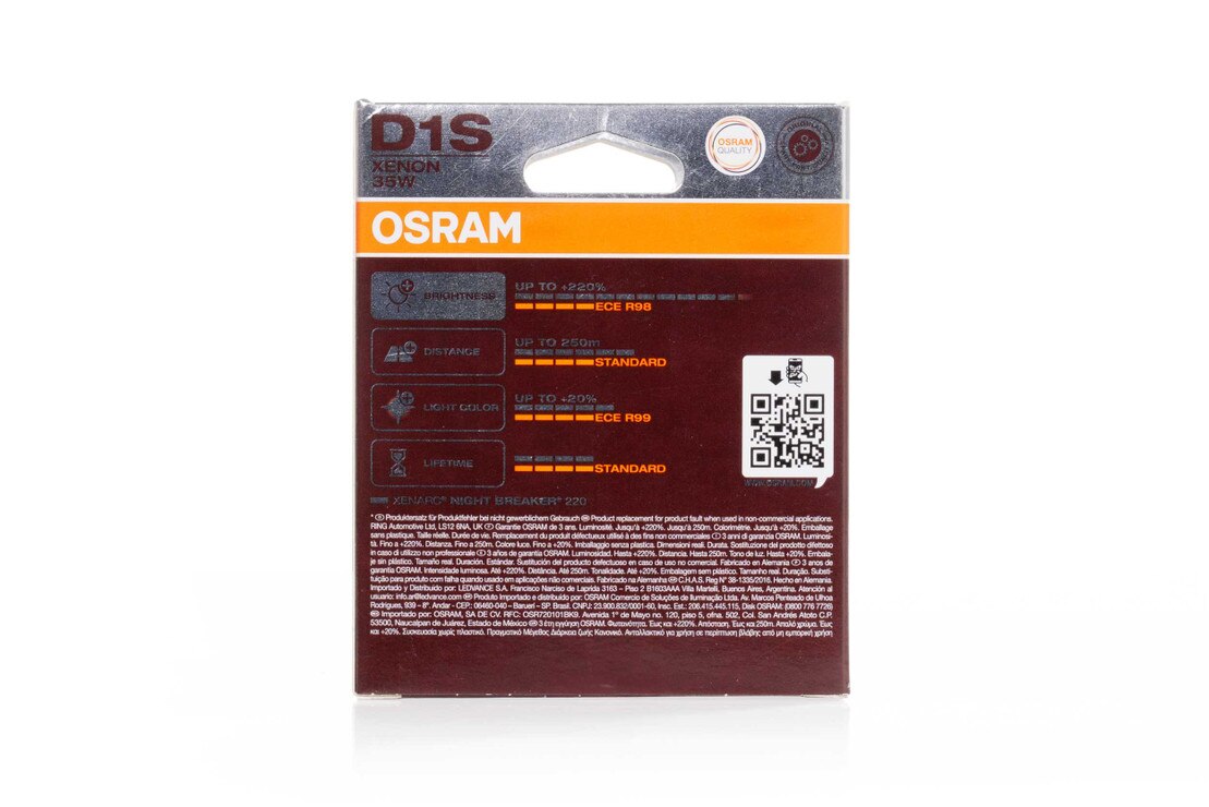 D1S: Osram 66140 Xenarc Night Breaker 220