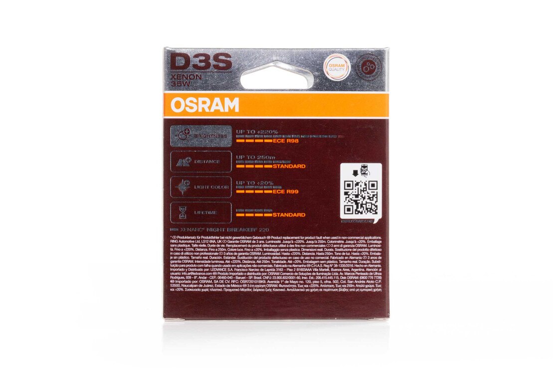 D3S Osram 66340 Xenarc Night Breaker 220