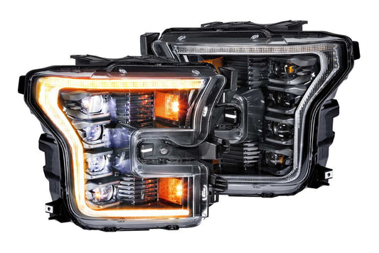 15-17 Ford F-150 XB LED Headlights ( AMBER DRL )