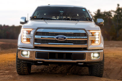 15-17 Ford F-150 XB LED Headlights ( AMBER DRL )