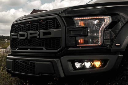 15-17 Ford F-150 XB LED Headlights ( AMBER DRL )