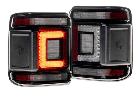 18-26 Jeep Wrangler JL XB LED Low Profile Tail Lights (Smoked)
