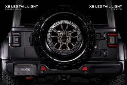 18-26 Jeep Wrangler JL XB LED Low Profile Tail Lights (Red)