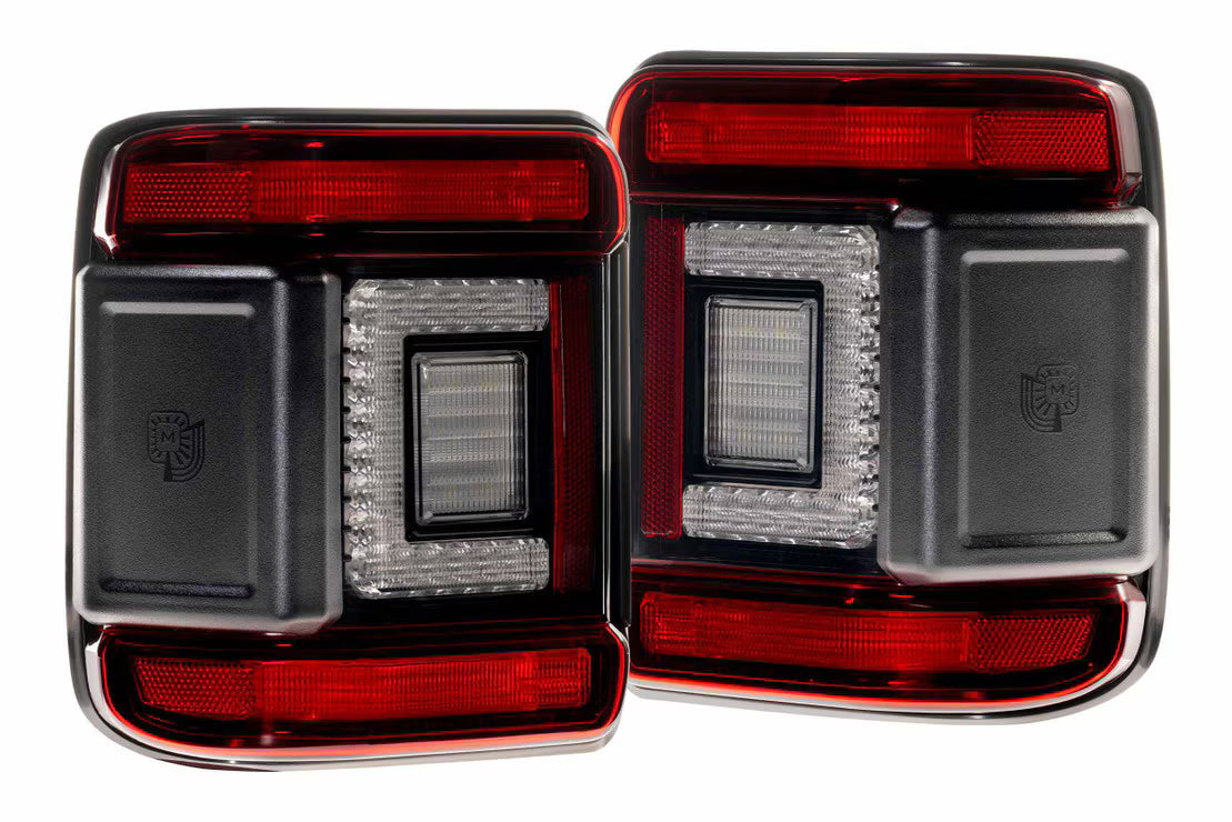 18-26 Jeep Wrangler JL XB LED Low Profile Tail Lights (Red)