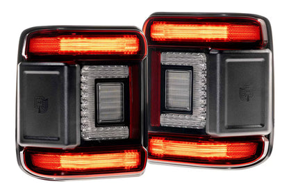 18-26 Jeep Wrangler JL XB LED Low Profile Tail Lights (Red)