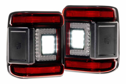 18-26 Jeep Wrangler JL XB LED Low Profile Tail Lights (Red)