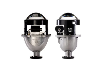 Bi-Xenon: Morimoto Mini H1 9.0 Headlight Projector Retrofit 2.5" LHD