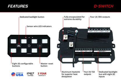 D-Switch 8-Channel Switch Panel