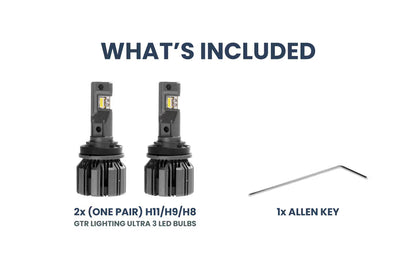 H11: GTR Ultra 3.0 LED Bulbs (WHITE)