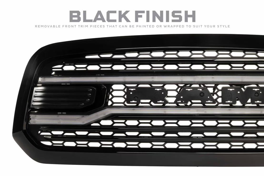 19-24 Dodge Ram 1500 Classic XBG LED DRL Grille (Black)