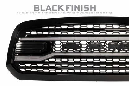 19-24 Dodge Ram 1500 Classic XBG LED DRL Grille (Black)
