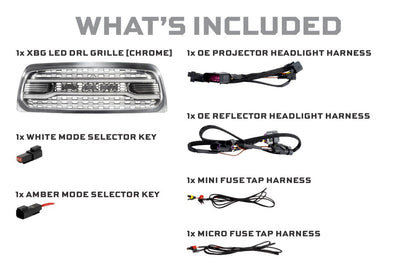 13-18 Dodge Ram HD XBG LED DRL Grille (Chrome)