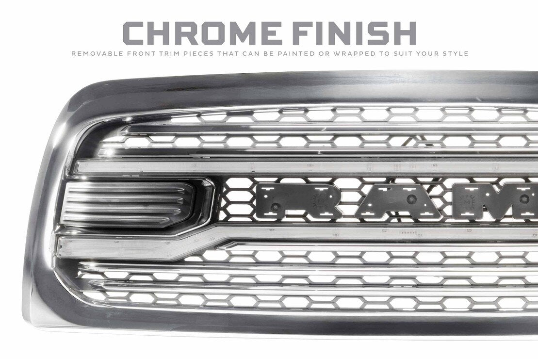 13-18 Dodge Ram HD XBG LED DRL Grille (Chrome)