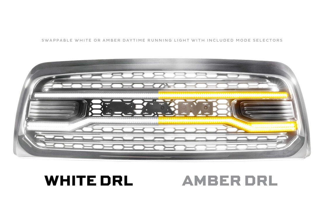 13-18 Dodge Ram HD XBG LED DRL Grille (Chrome)
