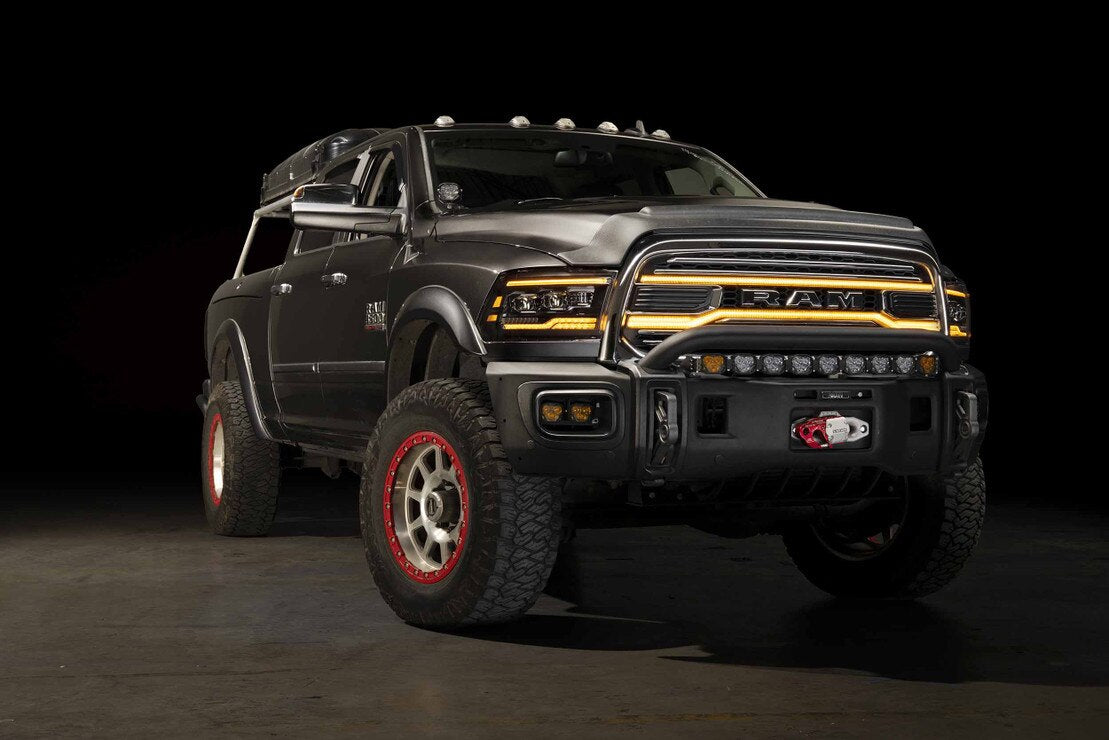 13-18 Dodge Ram HD XBG LED DRL Grille (Chrome)