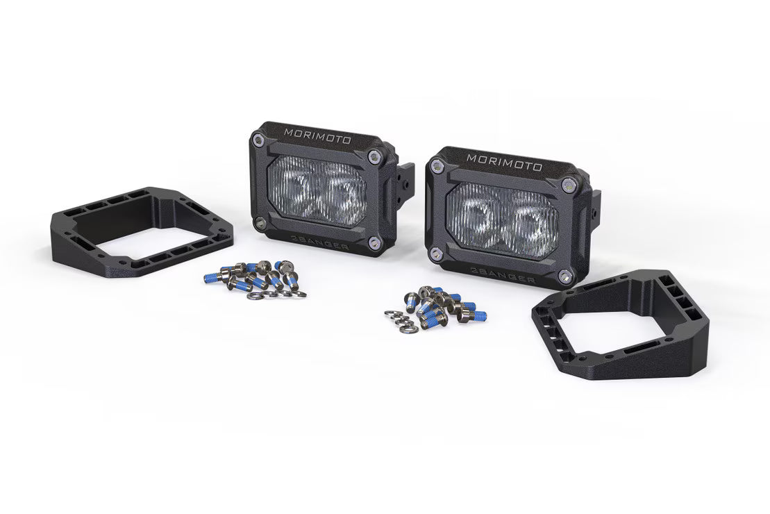 2Banger Pod Lights: Flush Mounting Kit
