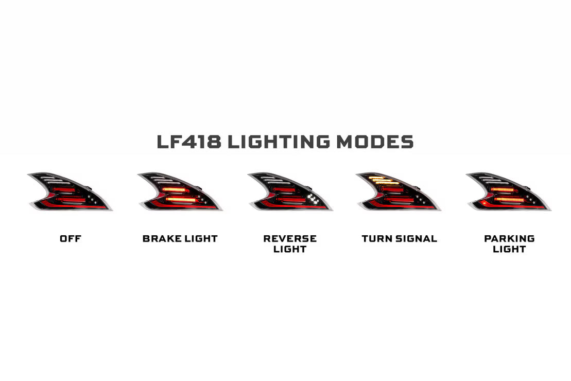 09-21 Nissan 370Z XB LED Tail Lights (Gen II / Black Red)